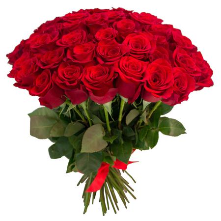 Букет 51 красная роза по акции (40 см)
