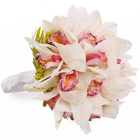 Букет невесты с орхидеями «На облаках»